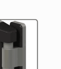 Bisagra 3D con Ajuste Tapas Negras MTH