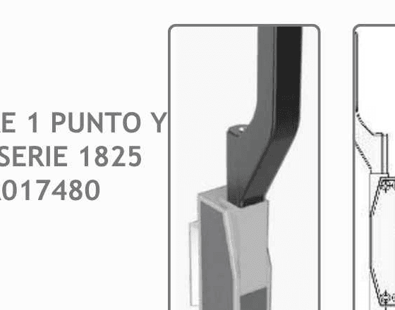 Cierre 1 Punto con Palanca Interna Serie 1825